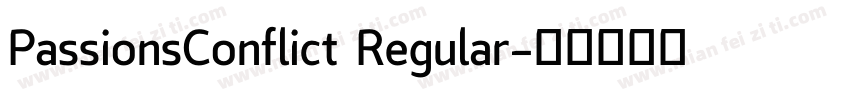PassionsConflict Regular字体转换